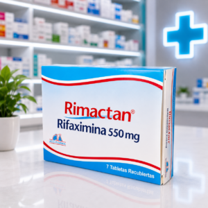RIMACTAN RIFAXIMINA 550MG C*7 TABLETAS RECUBIERTAS - ANGLOPHARMA