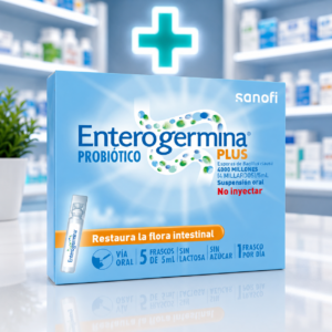 ENTEROGERMINA PLUS ESPORAS DE BACILLUS CLAUSII 4.000MILL/5ML SUSP ORAL C*5 FRASCOS DE 5ML - OPELLA HEALTHCARE
