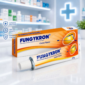 FUNGYKRON BETAMETASONA 0.04G, CLOTRIMAZOL 1G, NEOMICINA 0.5G CREMA TOPICA TUBO*20G - BD FARMA