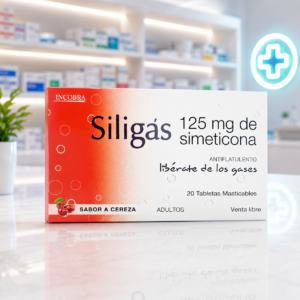 SILIGAS CEREZA SIMETICONA 125MG C*20 TABLETAS MASTICABLES - INCOBRA
