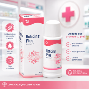 ILOTICINA PLUS ERITROMICINA 4% SOLUCION TOPICA FRASCO*50ML - TECNOQUIMICAS