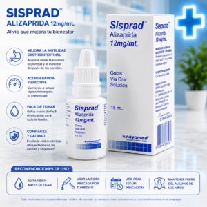SISPRAD GOTAS ALIZAPRIDA 12MG/ML SOLUCION ORAL GOTAS FRASCO*15ML - NOVAMED