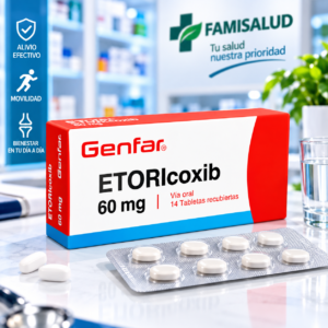 ETORICOXIB 60MG C*14 TABLETAS RECUBIERTAS - GENFAR
