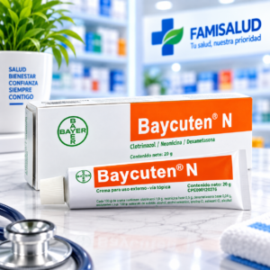 BAYCUTEN N  CLOTRIMAZOL 1.0G, NEOMICINA 0.5G, DEXAMETASONA 0.4G CREMA TOPICA TUBO*20G - BAYER