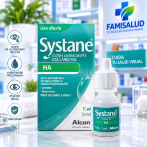 SYSTANE HA HIALURONATO DE SODIO 1.5MG, POLIETILENGLICOL 4MG, PROPILENGLICOL 3MG SOLUCION OFTALMICA GOTAS FRASCO*10ML - ALCON