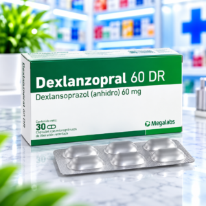 DEXLANZOPRAL 60 DR DEXLANSOPRAZOL 60MG C*30 CAPSULAS DE LIBERACION DUAL - MEGALABS
