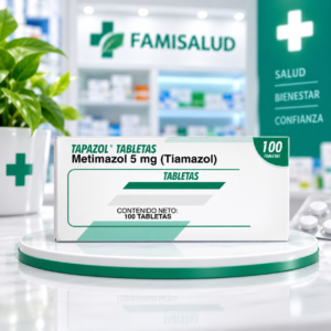 TAPAZOL METIMAZOL 5MG C*100 TABLETAS - FARMA DE COLOMBIA