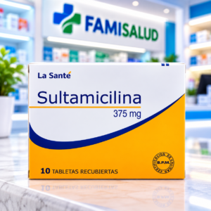 SULTAMICILINA 375MG C*10 TABLETAS RECUBIERTAS - LA SANTE